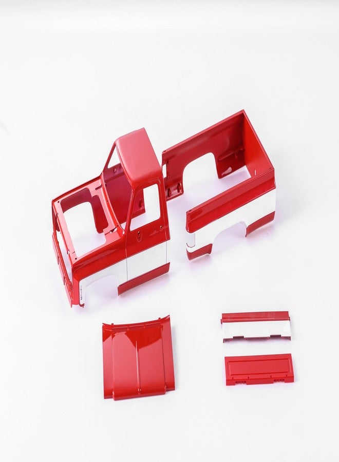 FMS FCX18 Rc Car Parts RC Crawler RC Trucks Parts Replacement Accessory for 1/18 K10: Body Shell White/Red